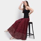 Ladies' Lehenga Skirt, Maroon, small image number null